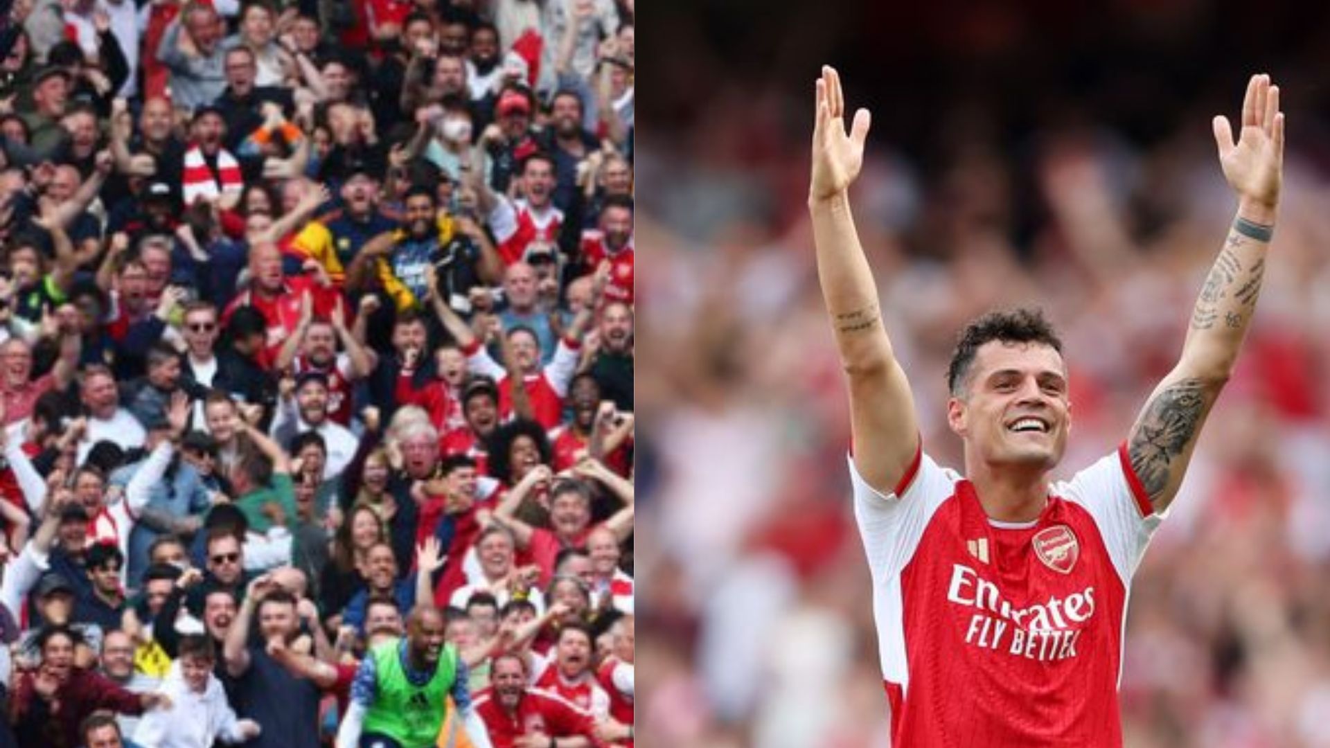 Arsenal's goodbye message to Granit Xhaka with new song amid transfer discussions