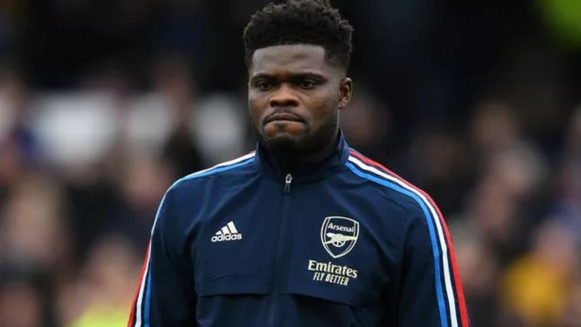 Thomas Partey is ruled out 'for a while' for Arsenal's match against Manchester United due to injury.